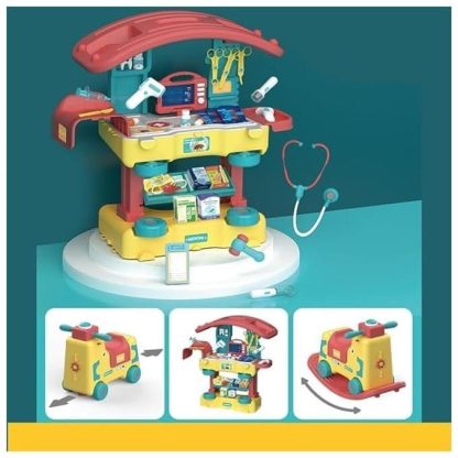 Outdoor Play |  3 in 1 Toddler Kids Tool Bench Set with 254pcs Pretend Play Tools and Realistic Accessories Outdoor Play Outdoor Play