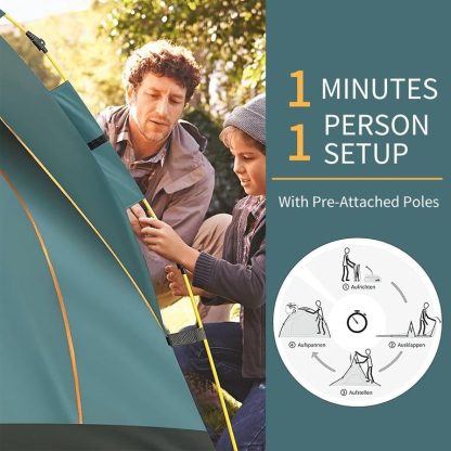 Outdoor Play |  4-person Ultralight Pop-Up Tent Camping Outdoor Family Hiking Shelter Outdoor Play Outdoor Play