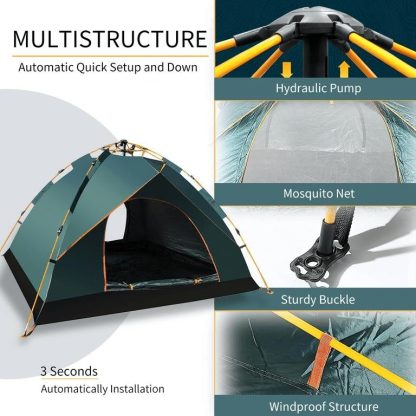 Outdoor Play |  4-person Ultralight Pop-Up Tent Camping Outdoor Family Hiking Shelter Outdoor Play Outdoor Play