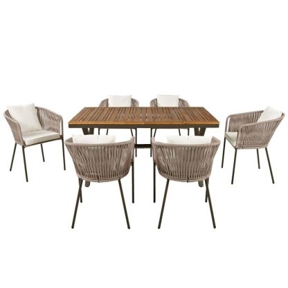 Outdoor Play |  7 Pieces Patio Dining Set Outdoor Play Outdoor Play