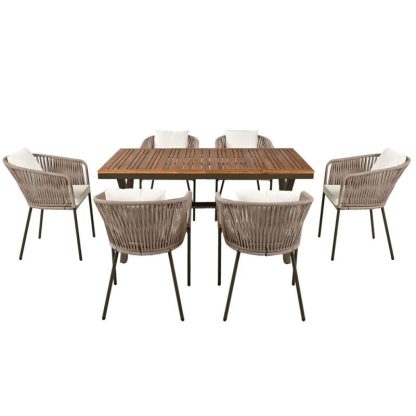 Outdoor Play |  7 Pieces Patio Dining Set Outdoor Play Outdoor Play