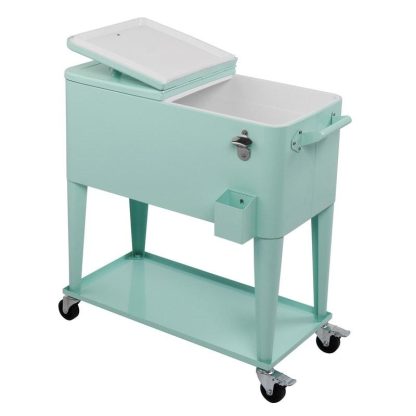 Outdoor Play |  80QT Iron Spray Cooler with Shelf Outdoor Play Dark Grey/Milky White/Milky White And Red Lid/Mint Green/Pink/Silver