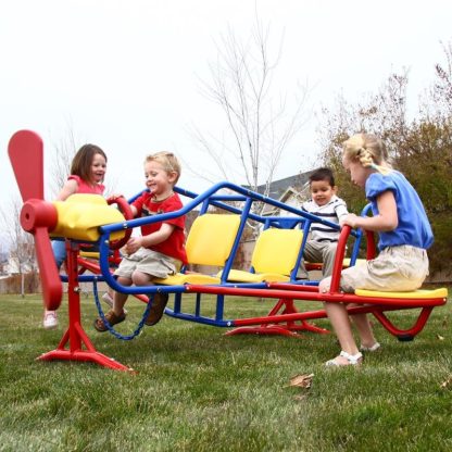 Outdoor Play |  Ace Flyer Multi-color Airplane Outdoor Teeter-totter Outdoor Play Outdoor Play