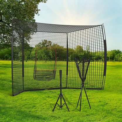 Outdoor Play |  Baseball Net with Strike Zone, Tee, Caddy and Carry Bag for Pitching and Hitting, Portable Softball Outdoor Play Outdoor Play