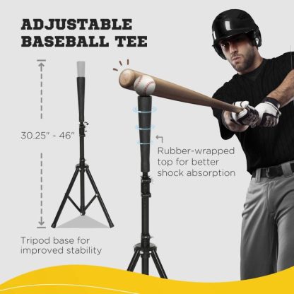 Outdoor Play |  Baseball Net with Strike Zone, Tee, Caddy and Carry Bag for Pitching and Hitting, Portable Softball Outdoor Play Outdoor Play