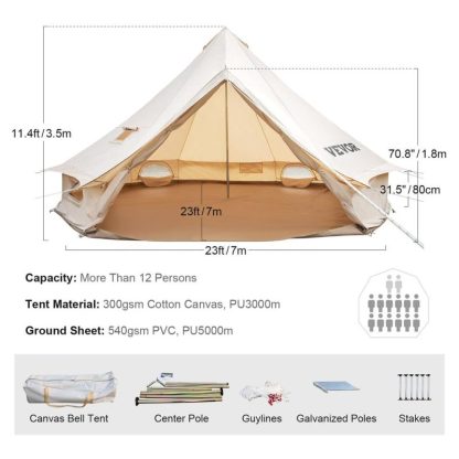 Outdoor Play |  Canvas Tent 4 Seasons Breathable 100% Cotton Canvas Yurt Tent – w/Stove Jack Outdoor Play Outdoor Play