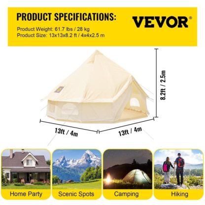 Outdoor Play |  Canvas Tent 4 Seasons Breathable 100% Cotton Canvas Yurt Tent – w/Stove Jack Outdoor Play Outdoor Play