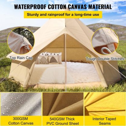 Outdoor Play |  Canvas Tent 4 Seasons Breathable 100% Cotton Canvas Yurt Tent – w/Stove Jack Outdoor Play Outdoor Play