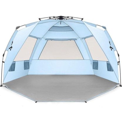 Outdoor Play |  Deluxe XL Beach Tent 99″ wide, fits 4-6 persons, canopy with extended zippered porch for outdoor camping Outdoor Play Outdoor Play