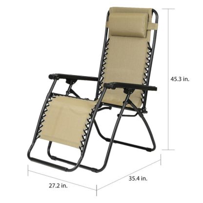 Outdoor Play |  Glovertown Zero Gravity Outdoor Lounge Chair, Recline Smoothly Outdoor Play Outdoor Play