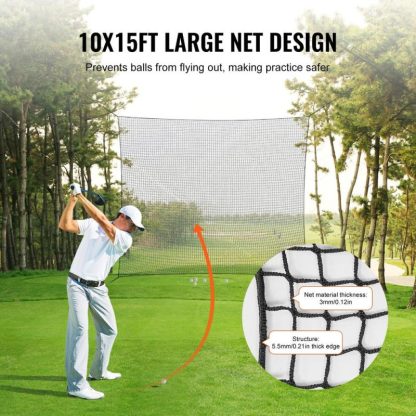 Outdoor Play |  Golf Net Sports Netting Barrier for Backyard Driving Training Swing (Net Only) Outdoor Play Outdoor Play