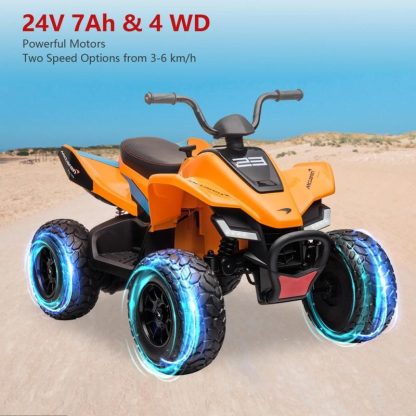 Outdoor Play |  Kids Ride on ATV, 24V Battery Powered Kids Electric Vehicle Outdoor Play Outdoor Play