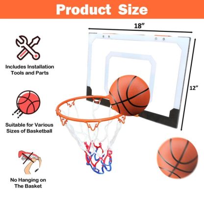 Outdoor Play |  Mini Basketball Hoop 02 – High-Quality Iron Made Sports Equipment for Basketball Enthusiasts Outdoor Play Orange