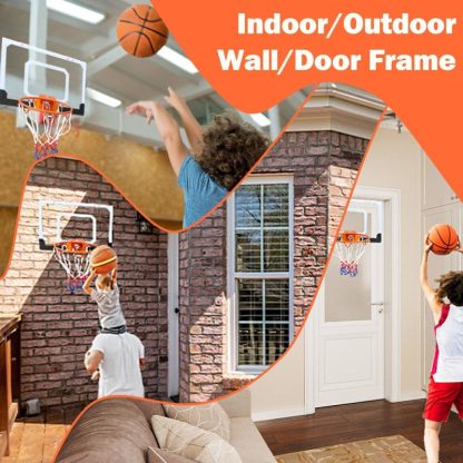 Outdoor Play |  Mini Basketball Hoop 02 – High-Quality Iron Made Sports Equipment for Basketball Enthusiasts Outdoor Play Orange