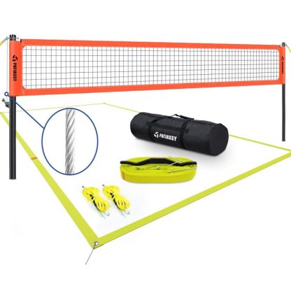 Outdoor Play |  Outdoor Portable Volleyball Net Set System for Backyard Adjustable Outdoor Play Outdoor Play