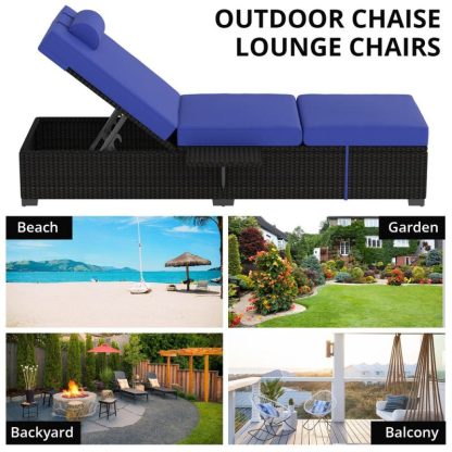 Outdoor Play |  Patio Lounge Chairs By Outdoor PE Wicker Chaise Lounge Set of 2 Outdoor Play Outdoor Play