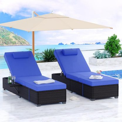 Outdoor Play |  Patio Lounge Chairs By Outdoor PE Wicker Chaise Lounge Set of 2 Outdoor Play Outdoor Play