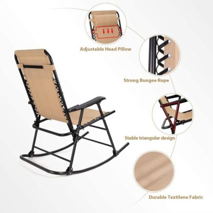 Outdoor Play |  Patio Rocking Chair Zero Gravity Chair Outdoor Folding Recliner Foldable Lounge Chair Outdoor Pool Chair Outdoor Play Outdoor Play