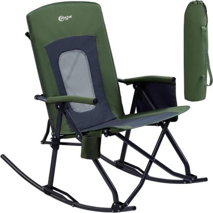 Outdoor Play |  Portable Outdoor Rocker with High Back Hard Armrests Carry Bag Outdoor Play Outdoor Play