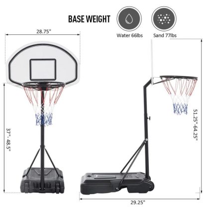 Outdoor Play |  Portable Swimming Pool Basketball Hoop, 30 Inch Backboard with a Telescoping Height & All-Weather Build Outdoor Play Outdoor Play