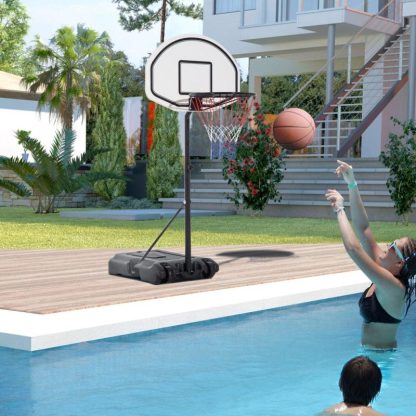 Outdoor Play |  Portable Swimming Pool Basketball Hoop, 30 Inch Backboard with a Telescoping Height & All-Weather Build Outdoor Play Outdoor Play