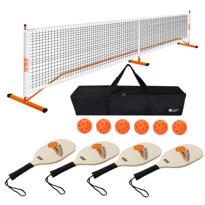 Outdoor Play |  Professional Portable Pickleball Complete Set with Pickleball Net, 4 Pickleball Paddles, 6 Pickleball Balls, Carrying Bag Outdoor Play Outdoor Play