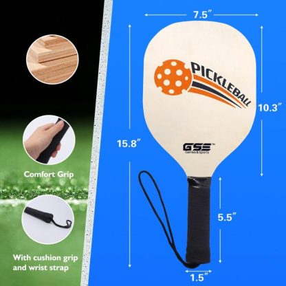 Outdoor Play |  Professional Portable Pickleball Complete Set with Pickleball Net, 4 Pickleball Paddles, 6 Pickleball Balls, Carrying Bag Outdoor Play Outdoor Play