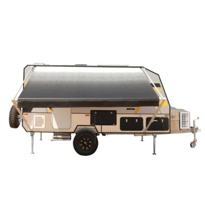 Outdoor Play |  Retractable 20X8′ RV or Home Patio Canopy Awning Outdoor Play Black Fade/Brown Fade/Blue Fade/Blue Stripes/Brown Stripes