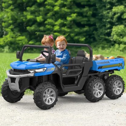 Outdoor Play |  Ride On Dump Truck, Kids Ride On Car Upgrade 6 Wheels with Remote Outdoor Play Outdoor Play