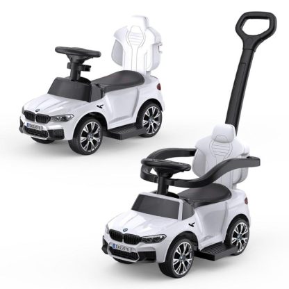 Outdoor Play |  Ride On Push Car for Toddlers 1-3 Licensed BMW with Horn Handle Outdoor Play Outdoor Play