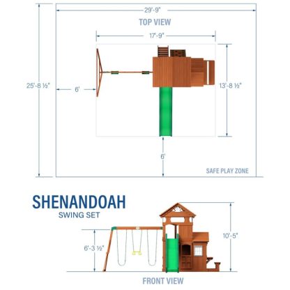 Outdoor Play |  Shenandoah All Cedar Swingset Outdoor Play Outdoor Play