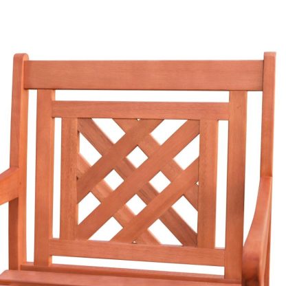 Outdoor Play |  Siriana Reddish Brown Tropical Wood Patio Armchair Outdoor Play Outdoor Play