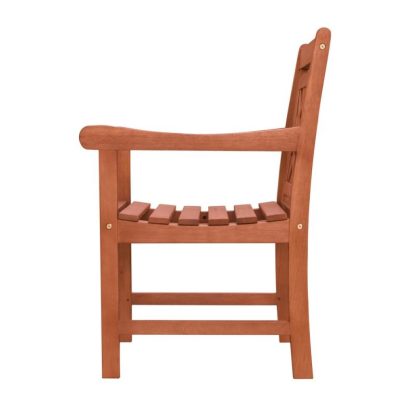 Outdoor Play |  Siriana Reddish Brown Tropical Wood Patio Armchair Outdoor Play Outdoor Play