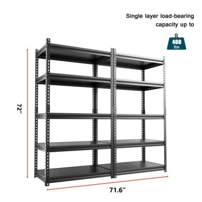 Outdoor Play |  Storage Shelves Unit, Heavy Duty Metal Shelving, 2 pack Outdoor Play Outdoor Play