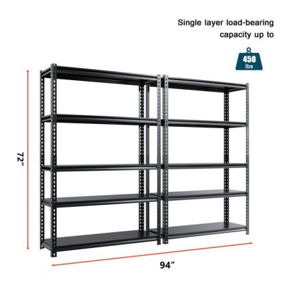 Outdoor Play |  Storage Shelves Unit, Heavy Duty Metal Shelving, 2 pack Outdoor Play Outdoor Play