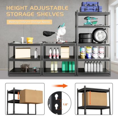 Outdoor Play |  Storage Shelves Unit, Heavy Duty Metal Shelving, 2 pack Outdoor Play Outdoor Play