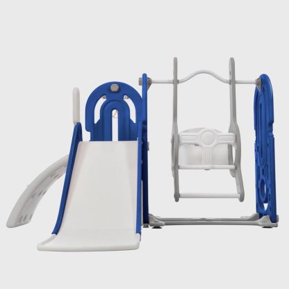 Outdoor Play |  Toddler Slide and Swing Set 5 in 1 Outdoor Play Blue/Blue 1/Grey/Pink