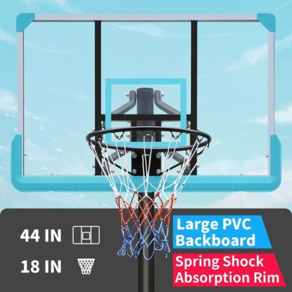 Outdoor Play |  Use For Outdoor Height Adjustable 7.5 To 10Ft Basketball Hoop 44 Inch Backboard Outdoor Play Outdoor Play