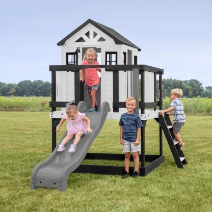 Outdoor Play |  White Sweetwater Heights Playhouse Outdoor Play Outdoor Play