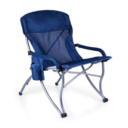 Outdoor Play |  XL Heavy Duty Camping Chair Outdoor Play Black/Navy Blue