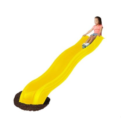 Outdoor Play |  Yellow Alpine Wave Slide – Mounts to 4’6″ x 5′ Platforms – 103″ L x 26″ W x 10″ H Outdoor Play Outdoor Play