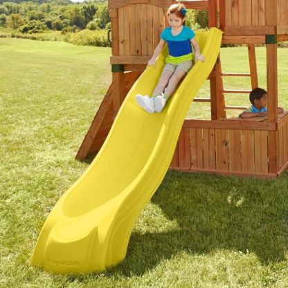 Outdoor Play |  Yellow Alpine Wave Slide – Mounts to 4’6″ x 5′ Platforms – 103″ L x 26″ W x 10″ H Outdoor Play Outdoor Play