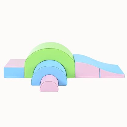 Outdoor Playhouses |  5-Piece Foam Climbing Blocks, Kids Crawling and Climbing Play Structure Outdoor Playhouses Outdoor Playhouses