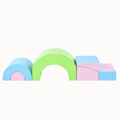 Outdoor Playhouses |  5-Piece Foam Climbing Blocks, Kids Crawling and Climbing Play Structure Outdoor Playhouses Outdoor Playhouses