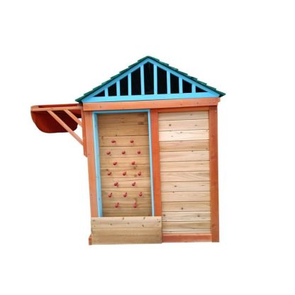 Outdoor Playhouses |  Eco-friendly Outdoor Wooden 4-in-1 Game House for kids garden playhouse,different games on every surface,61.4″Lx45.98″Wx64.17″H Outdoor Playhouses Outdoor Playhouses