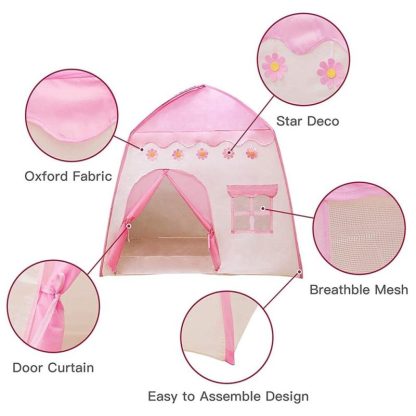 Outdoor Playhouses |  Kids Play Tent Princess Playhouse Pink Castle Play Tent Outdoor Playhouses Outdoor Playhouses