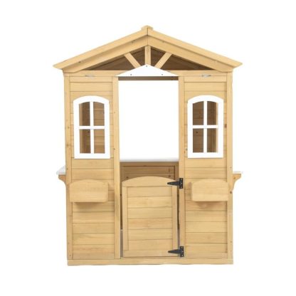 Outdoor Playhouses |  Outdoor Wood Playhouse for Kids with Working Door and Windows Outdoor Playhouses Outdoor Playhouses