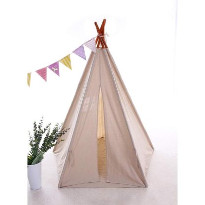 Outdoor Playhouses |  Teepee Tent for Kids with Carry Case,Cavas Toys for Girls/Boys Girls – 1pc Outdoor Playhouses Outdoor Playhouses