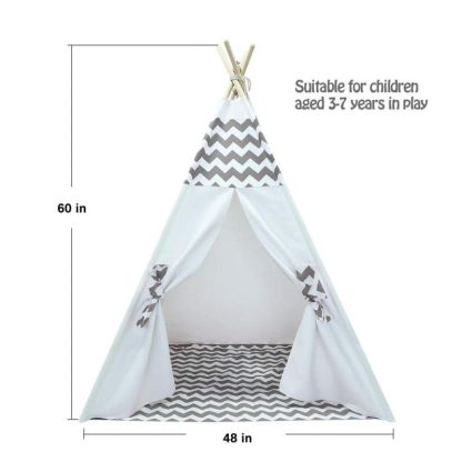 Outdoor Playhouses |  Teepee Tent for Kids with Floor & Carry Case Outdoor Playhouses Outdoor Playhouses