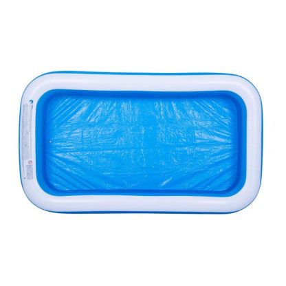 Swimming Pools |  10′ Blue and White Inflatable Rectangular Swimming Pool Sports & Fitness Swimming Pools